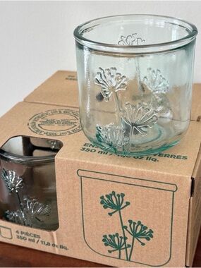 San Miguel Recycled glasses. 4 count